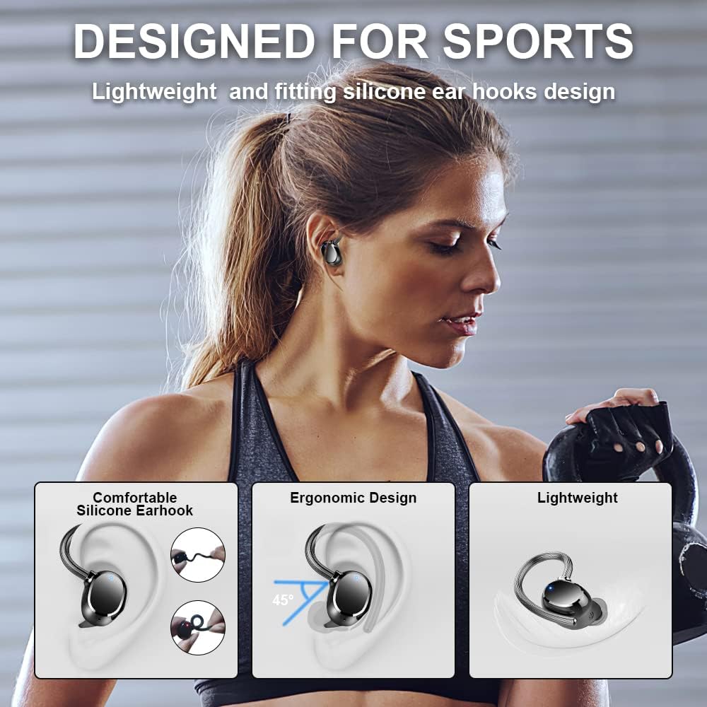 Wireless Bluetooth 5.1 Earbuds with Mic, IP7 Waterproof, Pack of 2 W371