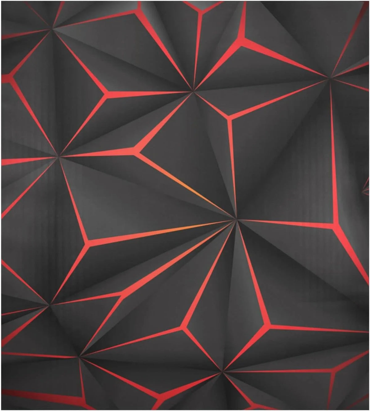Black 3D Geometric Dishwasher Magnet Sticker X1471