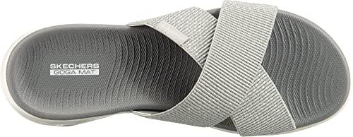 Metallic Mesh Slide Sandal A31175