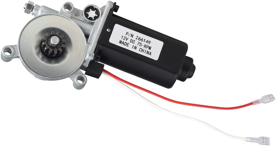 RV Power Awning Motor Replacement, Dual Connector, 12-Volt DC, 75-RPM, Pack of 2 X3955