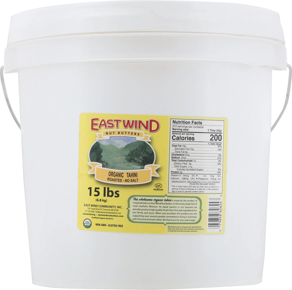 100% Roasted Sesame No Salt Tahini 15 lb O39466