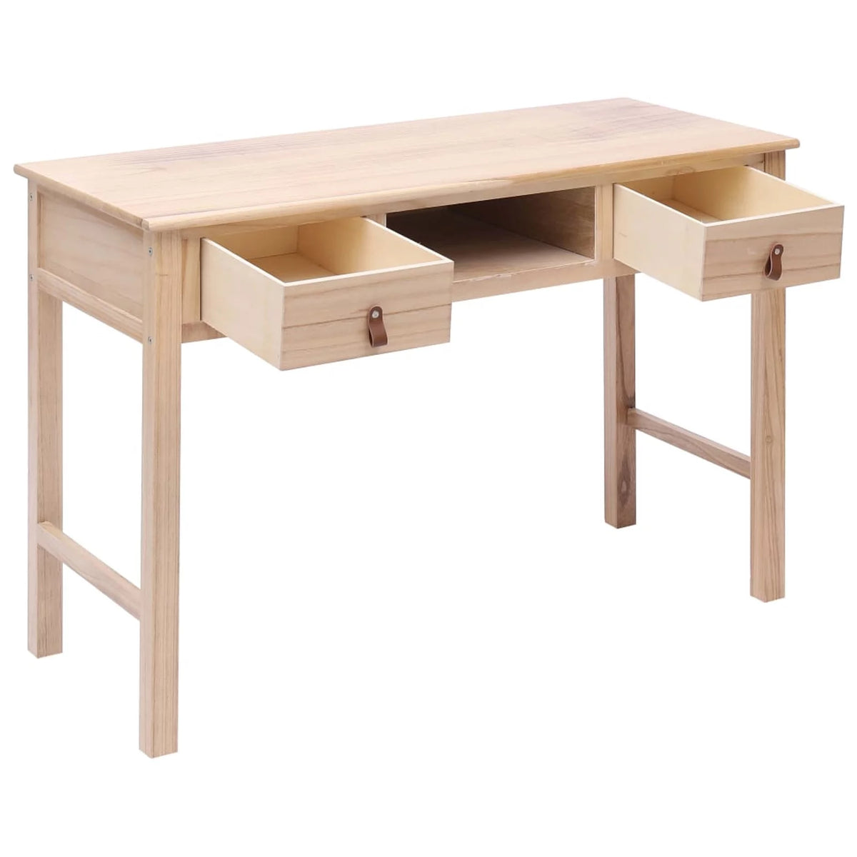 Writing Desk with 2 Storage Drawers Wood Study Table A66369