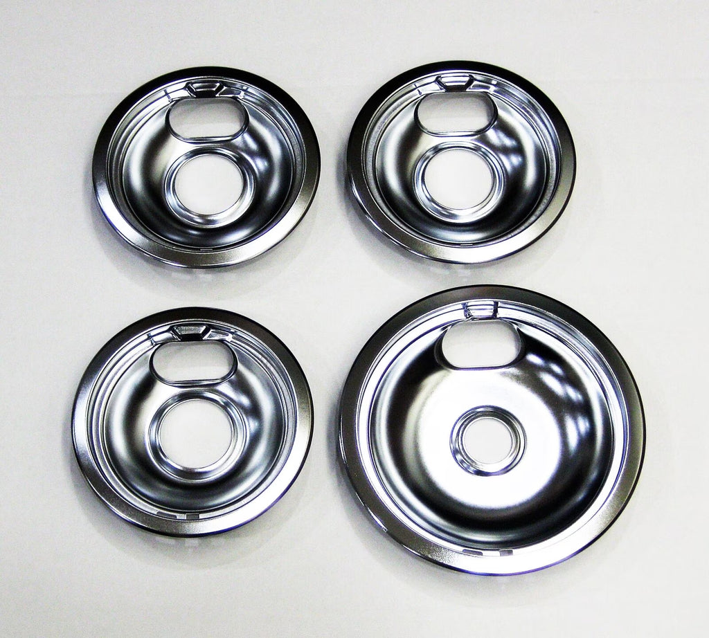 Chrome Range Burner Drip Pan Set X369434