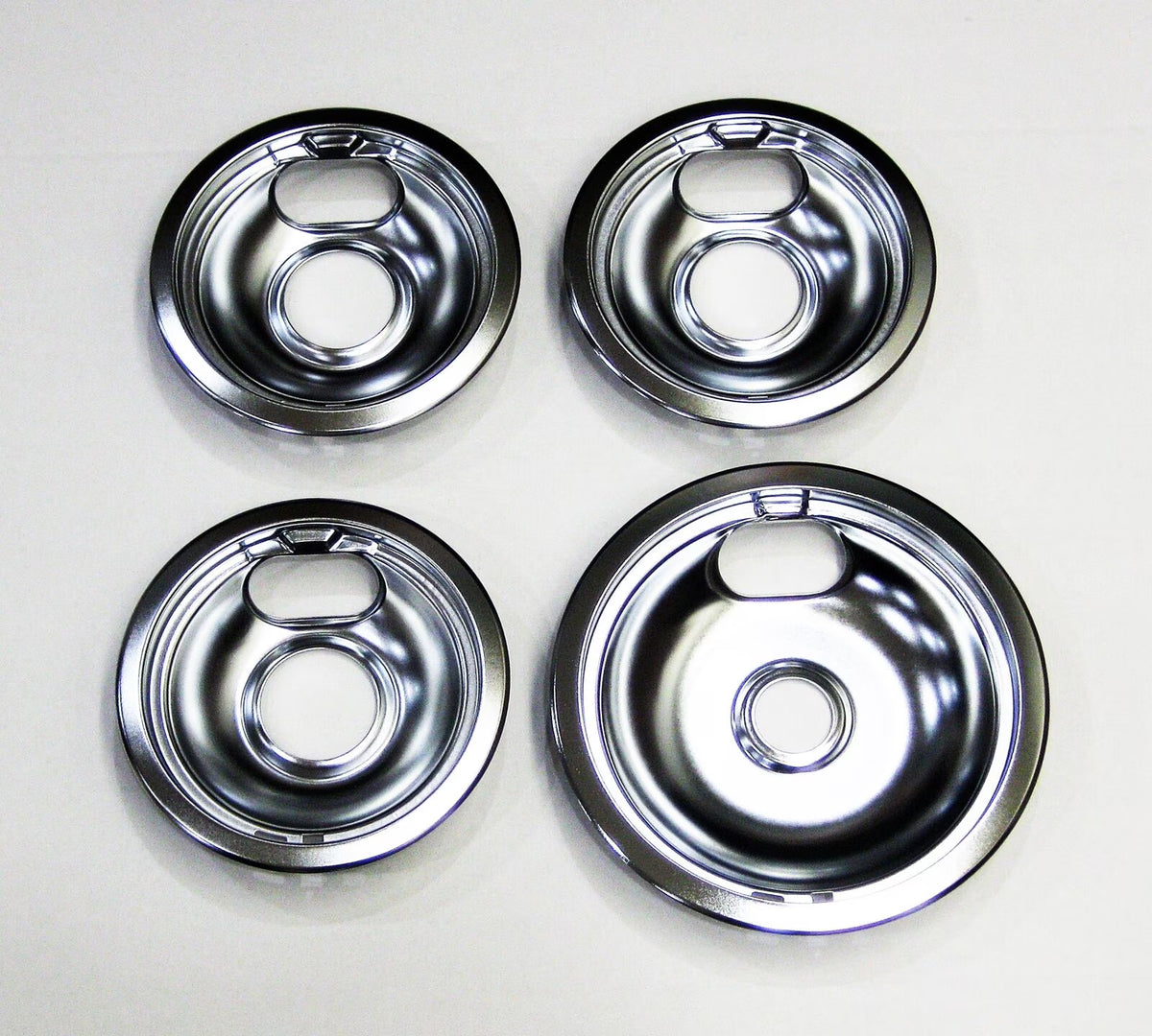 Chrome Range Burner Drip Pan Set X369434