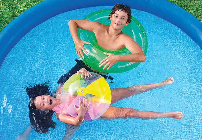 10ft x 30in Above Ground Inflatable Family Swimming Pool with Pump G223