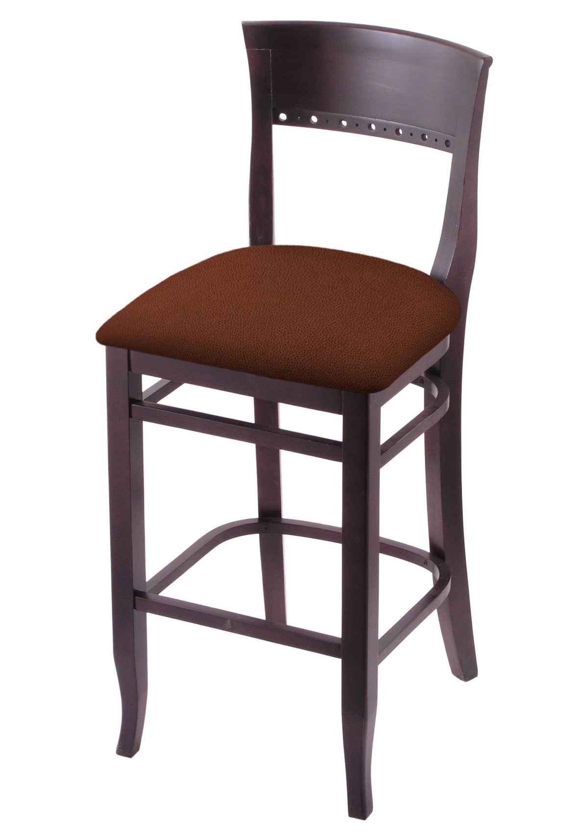 30x22 Stool with Dark Cherry Finish C4057