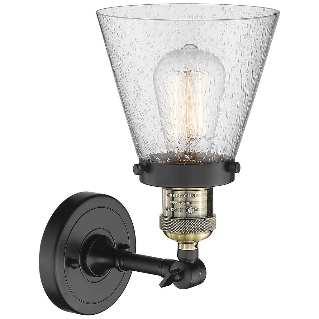 Small Cone 1 Light Sconce LED (Antique Brass) F99749