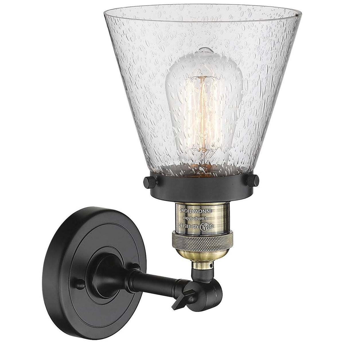 Small Cone 1 Light Sconce LED (Antique Brass) F99749