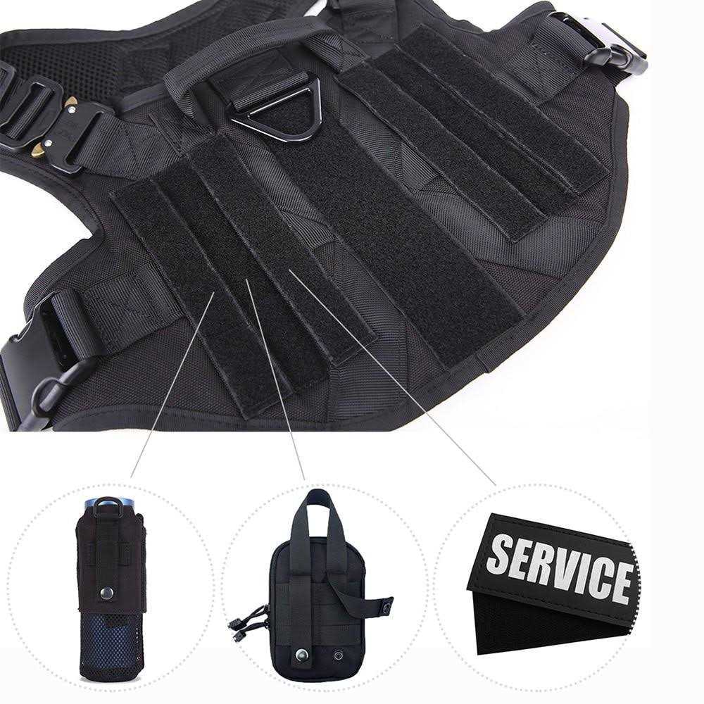 2X Metal Buckle Tactical Dog Harness with Handle I77928