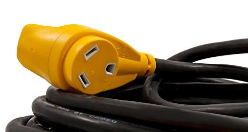 30-Amp PowerGrip Extension Cord, 50&, Black O896090