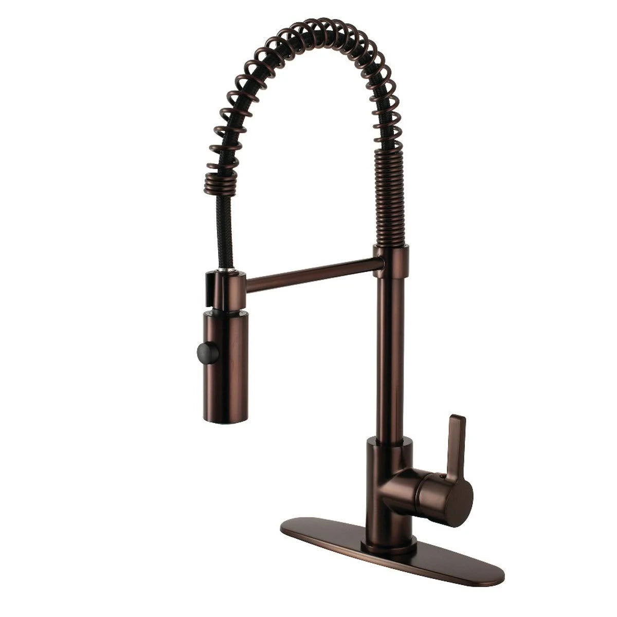 Polished Chrome Kitchen Faucet with Pull-Down Sprayer K401