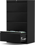 4 Drawer Locking Metal Lateral File Cabinet T1796