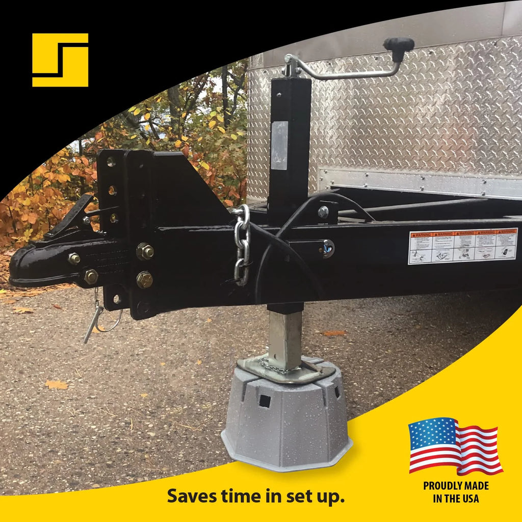 7" Block 6000 lb Max Capacity Trailer Jack Pad I4361