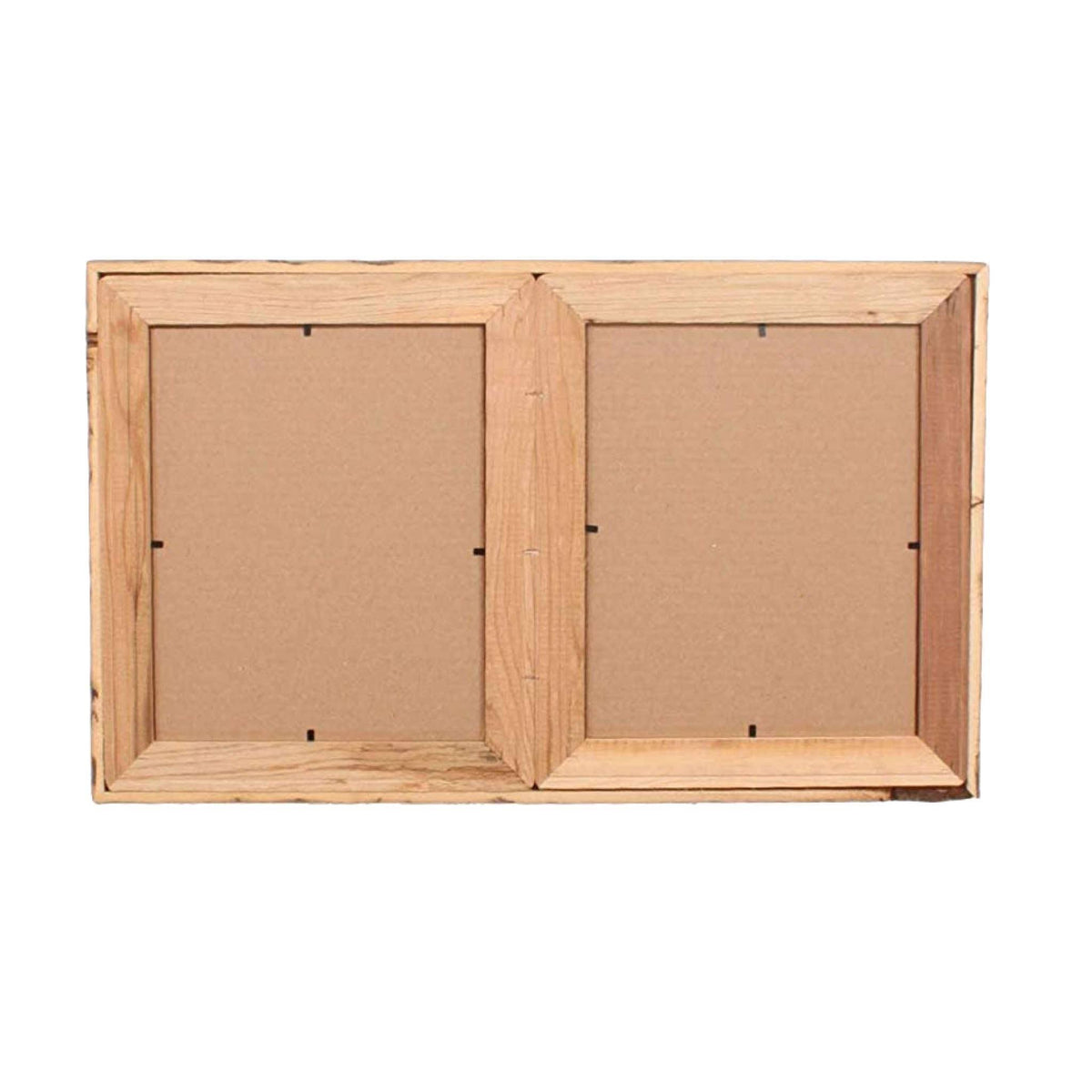 Collage Frame - 100% Up-Cycled Genuine Reclaimed Wood, Weathered Gray, 2-8.5x11 I566