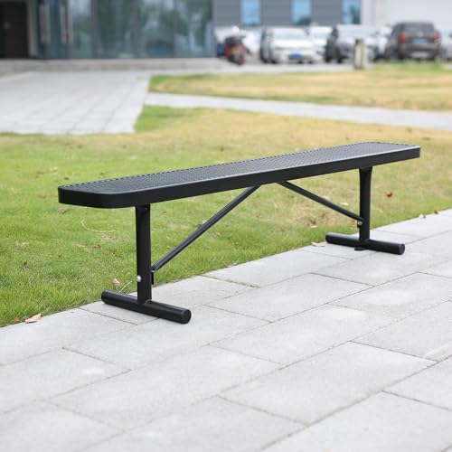 Heavy Duty Metal Park Bench with Portable Frame Z716