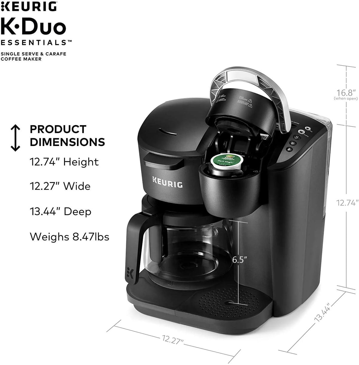 Black Coffee Maker with 12 Cup Carafe M57974