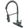 Polished Chrome Kitchen Faucet with Pull-Down Sprayer K401