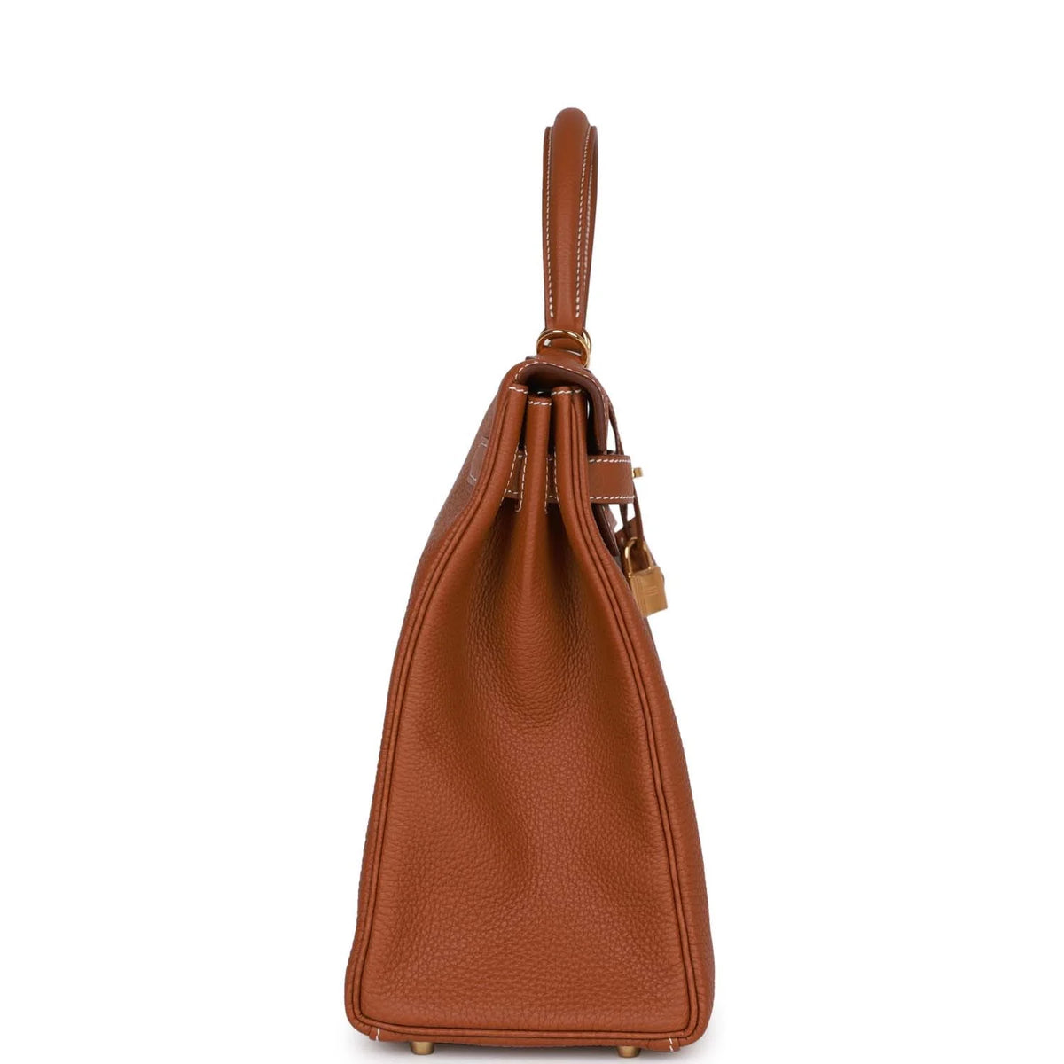 Gold Leather Handbag J672