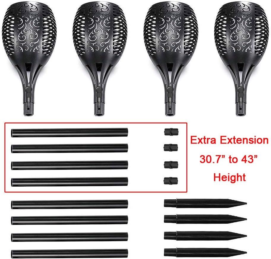 43 LED 6 Pack Solar Torch Lights D2730