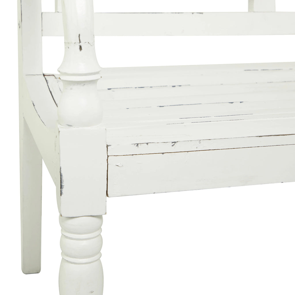 White Wood Bench V88082