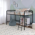 Black Twin Metal Kids Loft Bed Z6670