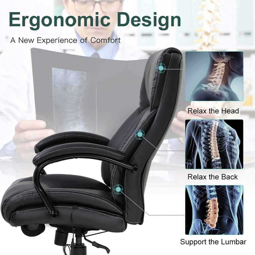 Black High Back PU Leather Executive Office Chair D59085