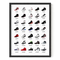 Sneaker Posters 12”x16” Unframed V939