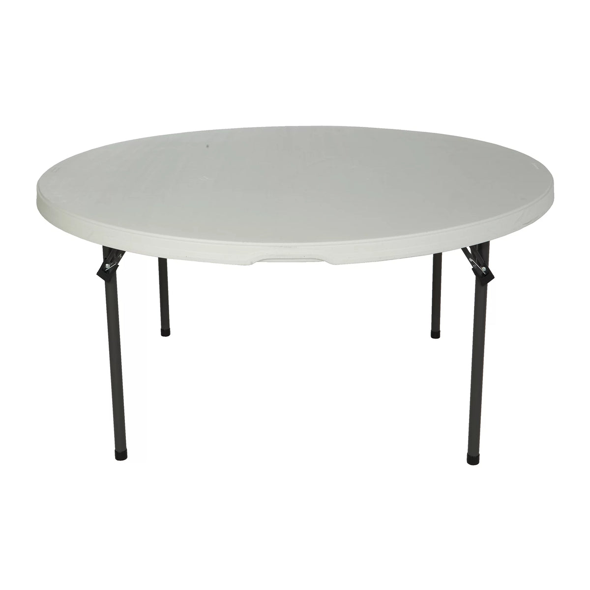 60 inch Round Folding Table White Granite Z8231