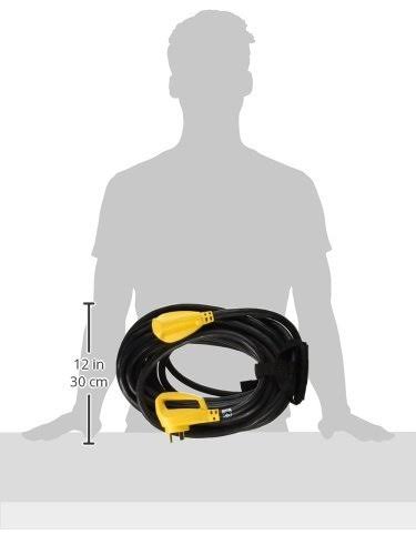 30-Amp PowerGrip Extension Cord, 50&, Black O896090