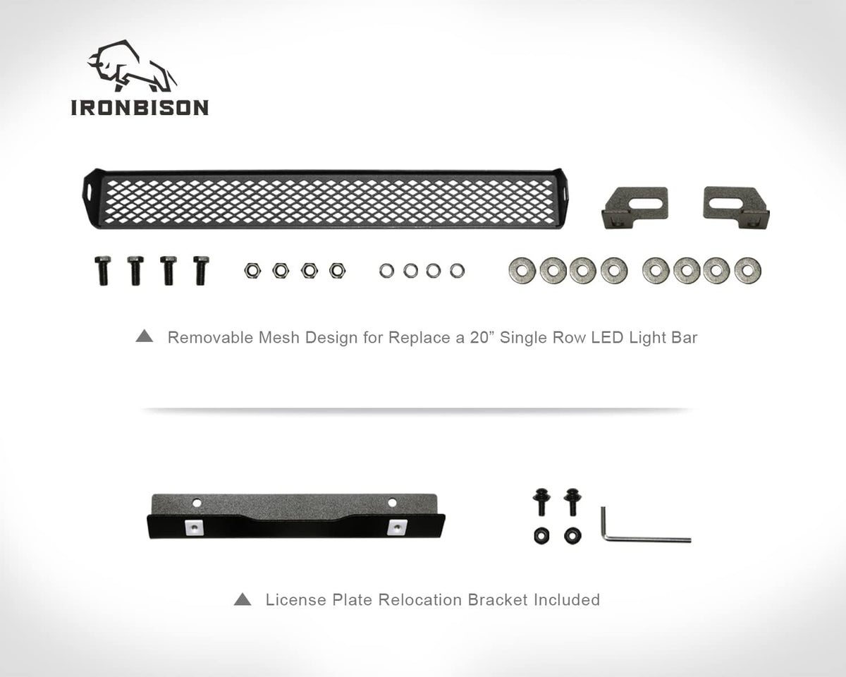 Black Front Bumper Brush Grille Guard V1345