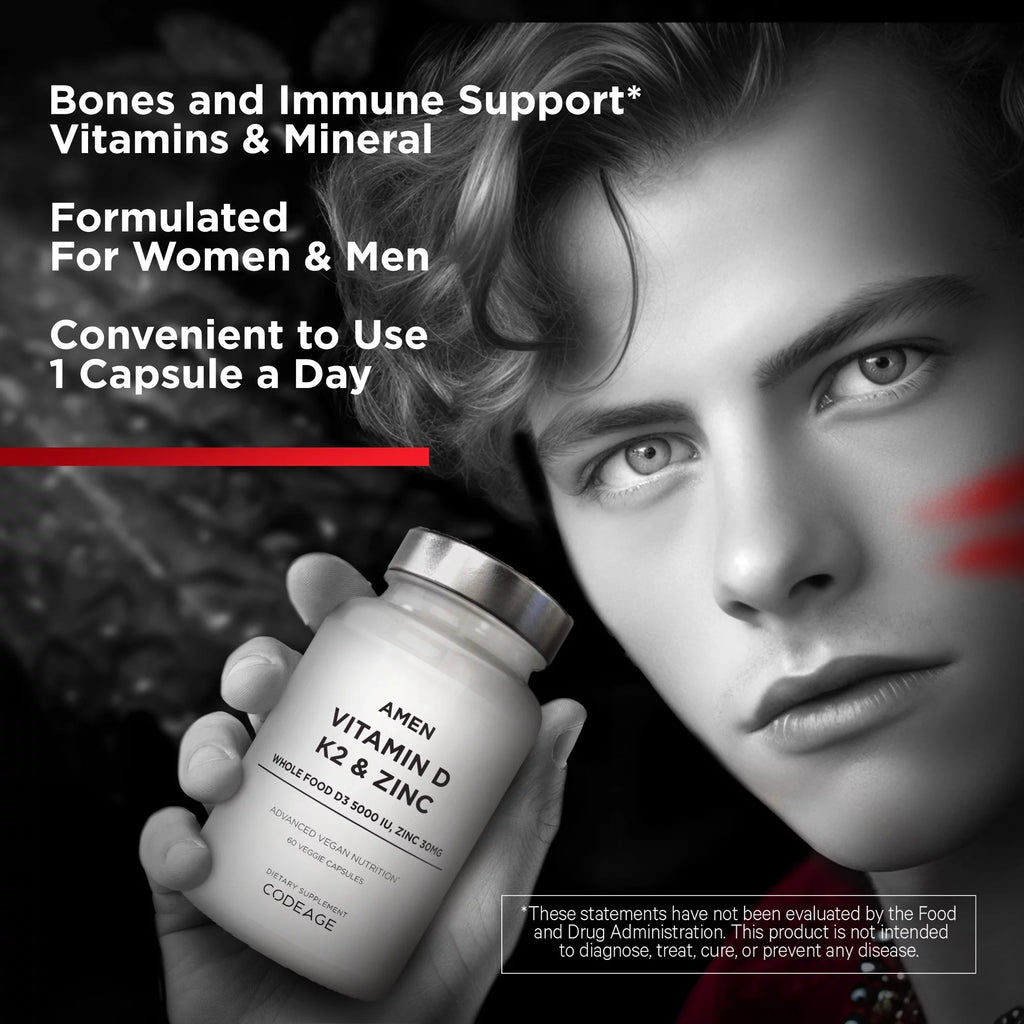 Vitamin D K2 & Zinc 5000 IU 60 ct R712156