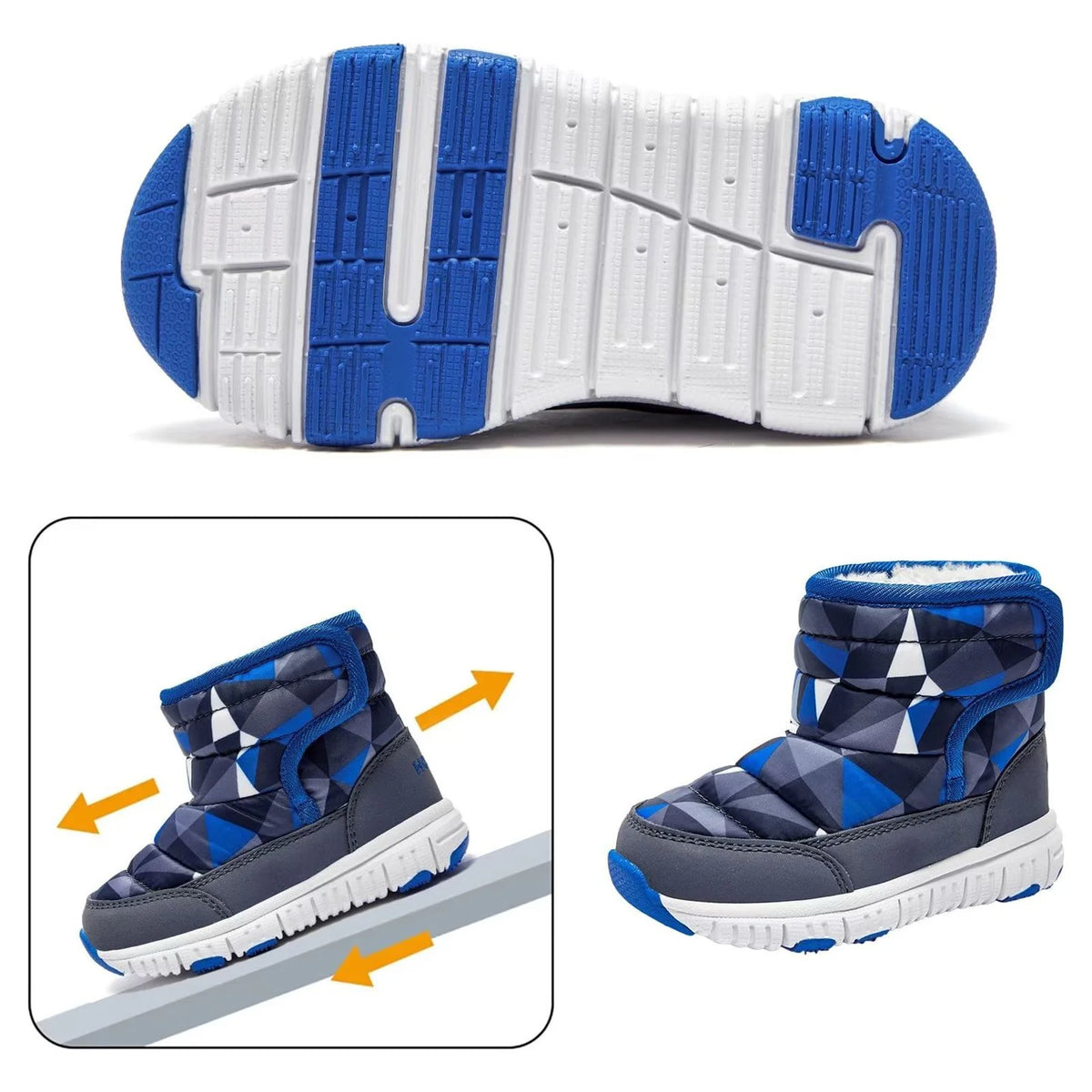 Waterproof Slip Resistant Toddler Snow Boots Q858112