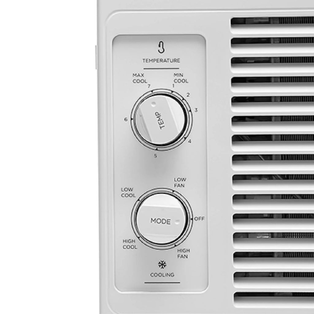 5,000 BTU 150 Sq Ft Mechanical Window Air Conditioner, White V3444
