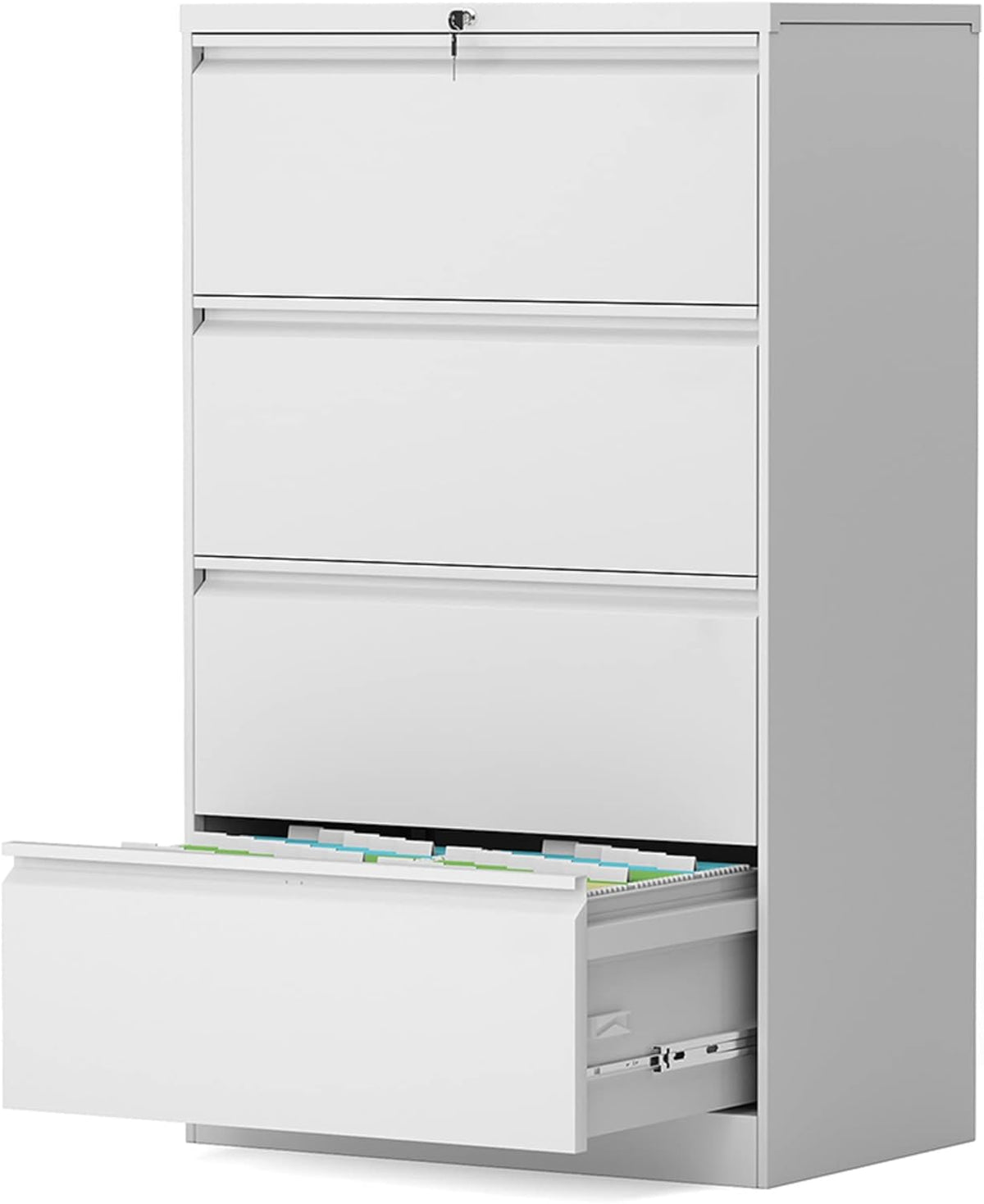 4 Drawer Locking Metal Lateral File Cabinet T1796