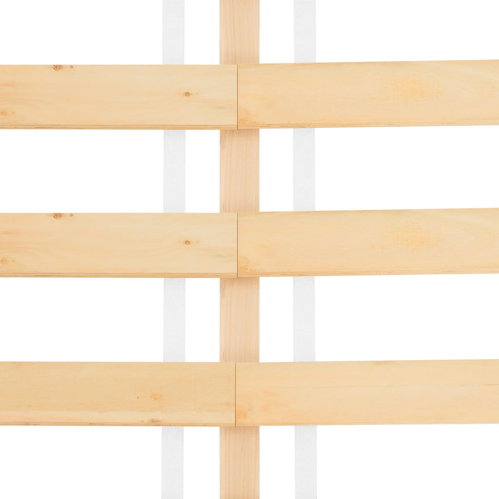King Solid Wood Platform Bed Frame with Wooden Slats Z915273