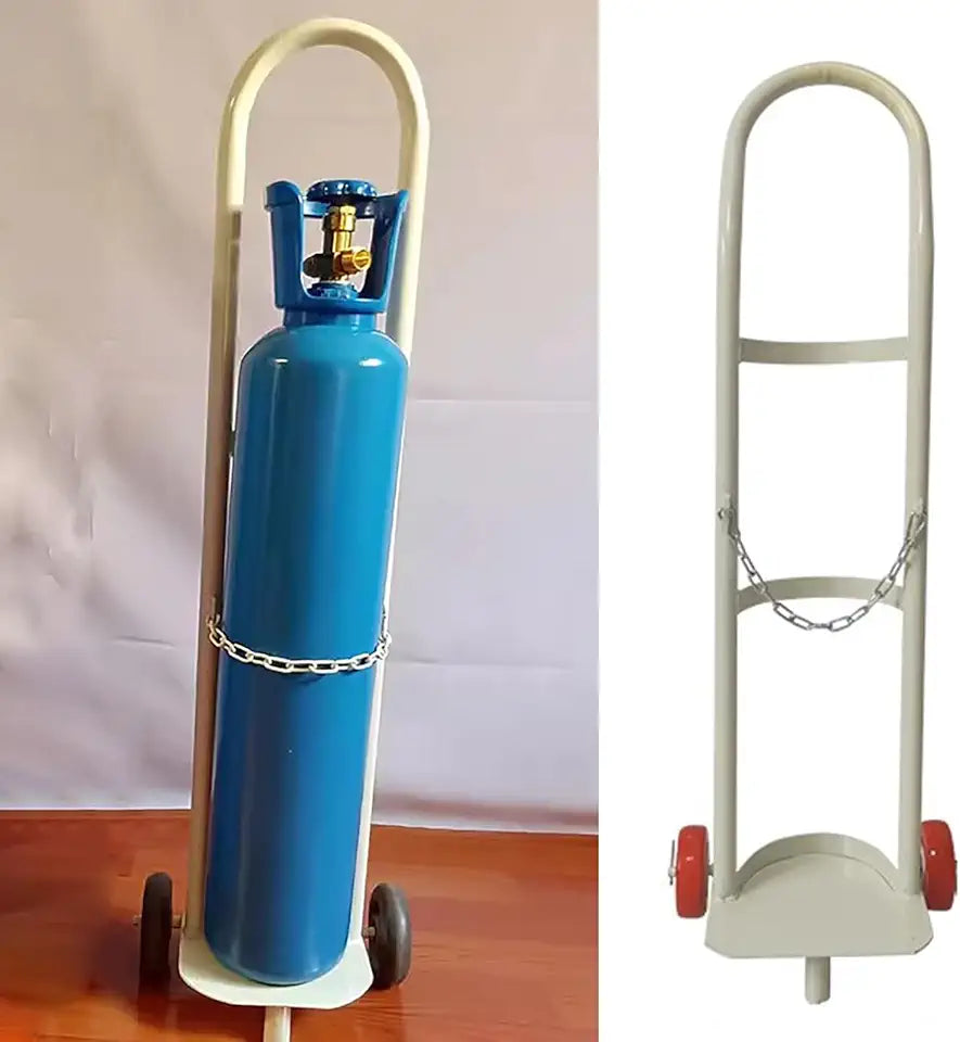 Oxygen Tank Holder Carrying Cart, White Y776310