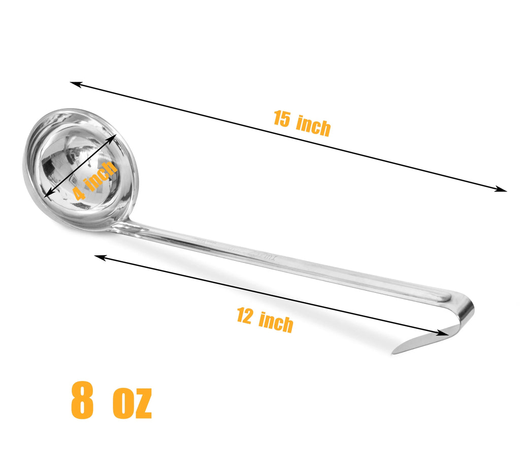 2 Pack 8 Oz Stainless Steel Soup Ladle Q78286