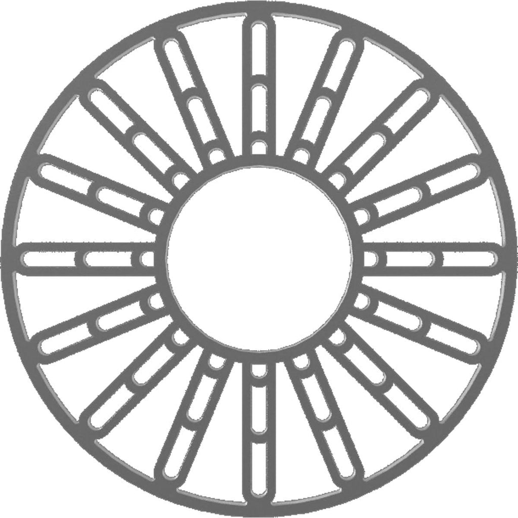 36x22OD x 13 1/8x22ID x 1x22P PVC Pierced Ceiling Medallion F52672