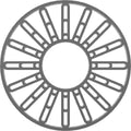 36x22OD x 13 1/8x22ID x 1x22P PVC Pierced Ceiling Medallion F52672