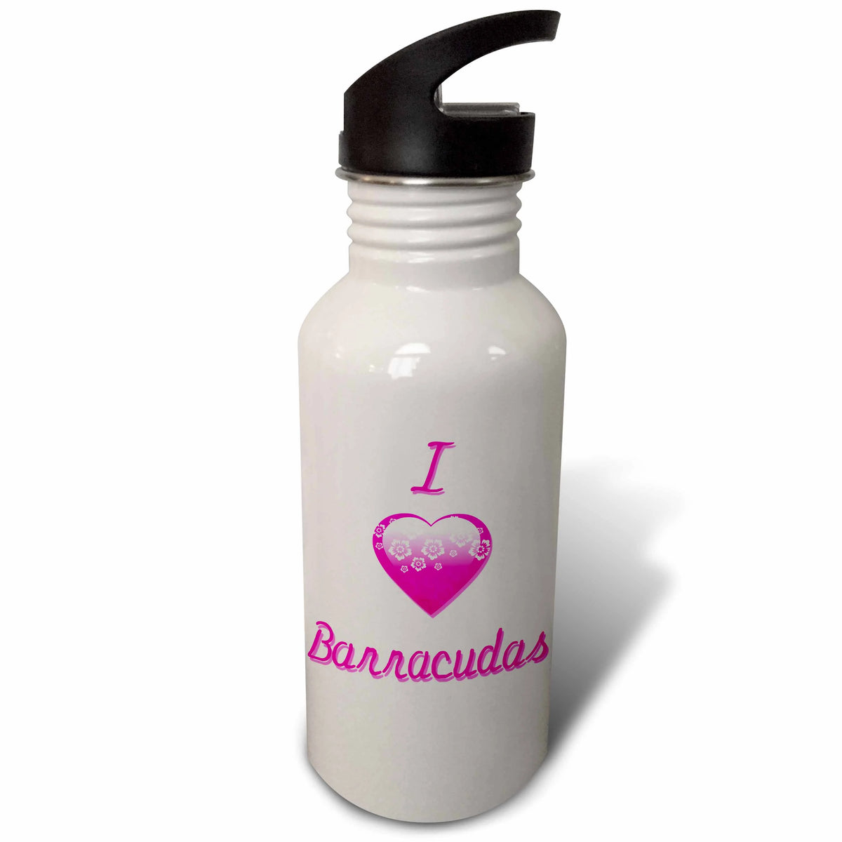 Pink Flowery 21 oz Sports Water Bottle M343097