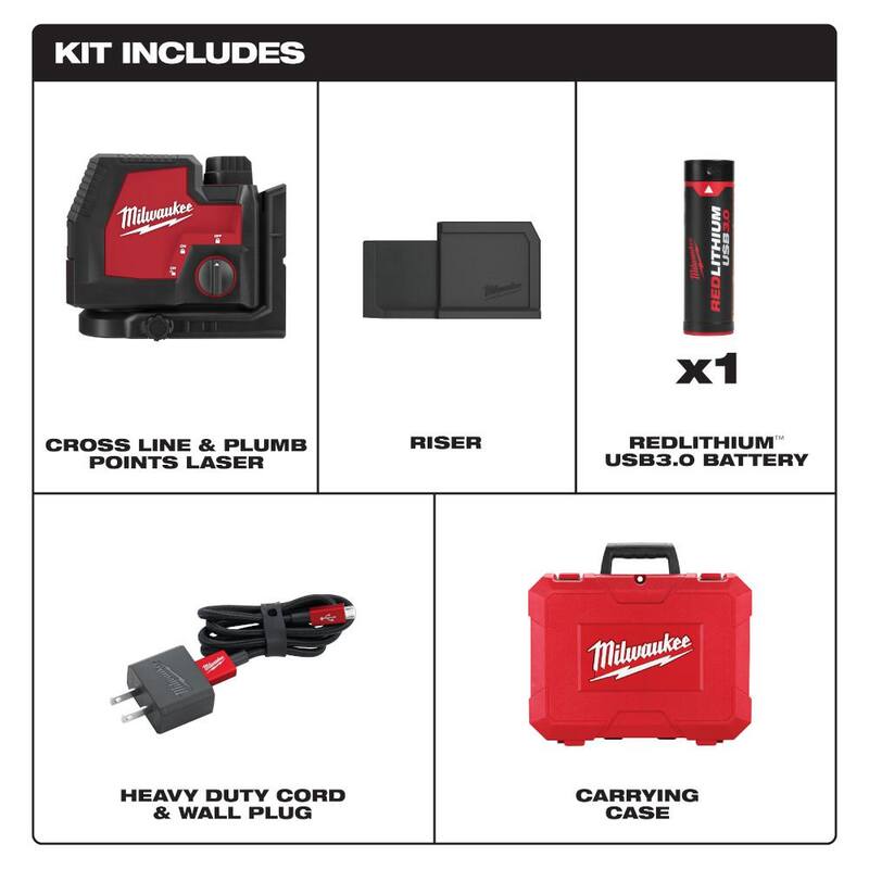 Green Cross Line and Plumb Points Rechargeable Laser Level Kit Z406