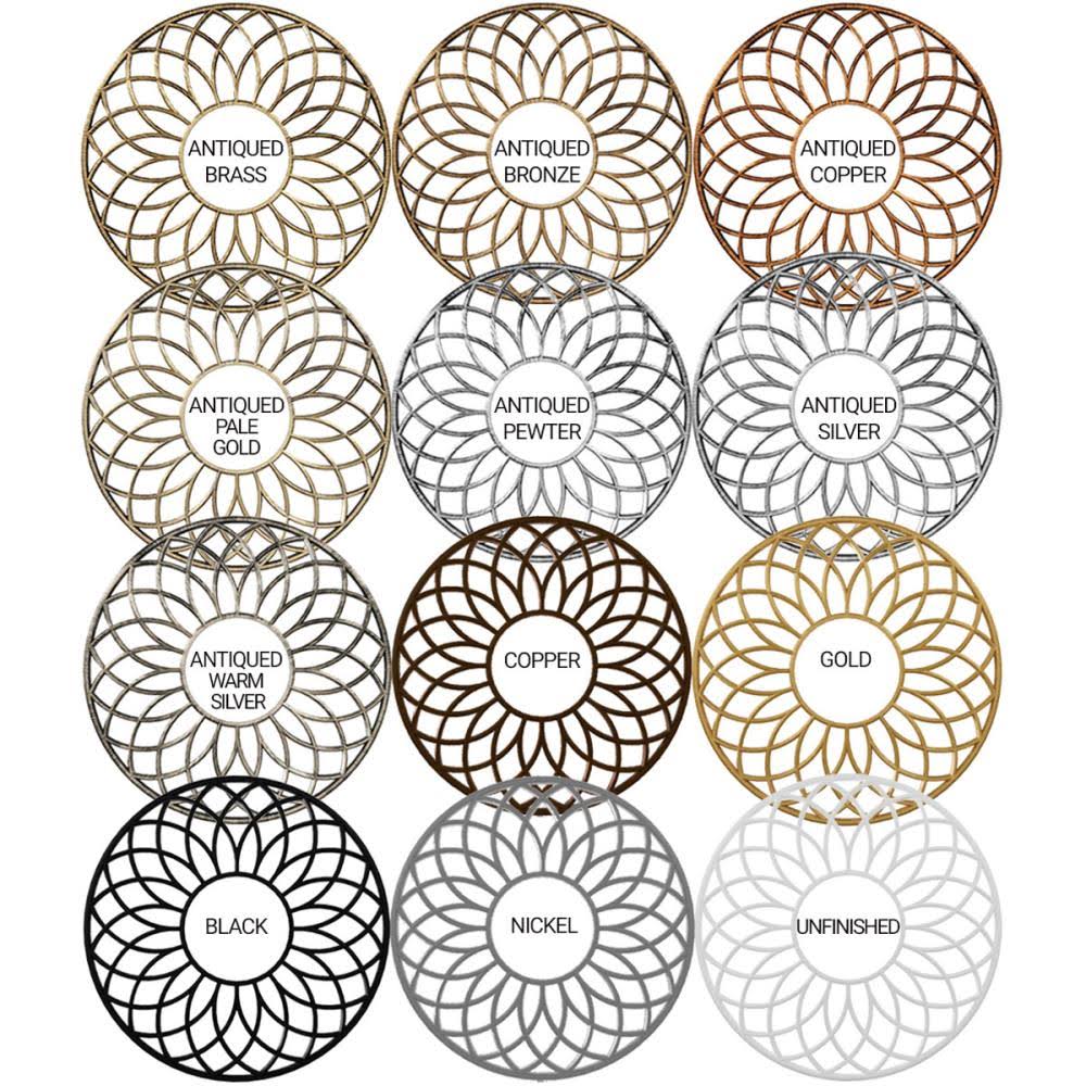 36x22OD x 13 1/8x22ID x 1x22P PVC Pierced Ceiling Medallion F52672