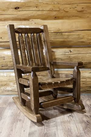 Homestead Log Rocker E746963