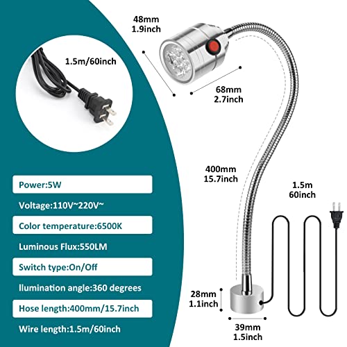 Magnetic LED Work Light with Flexible Gooseneck Q9426