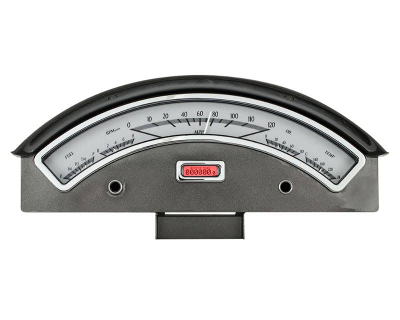 1957 Ford Car Silver Alloy Style Face Red Display D492