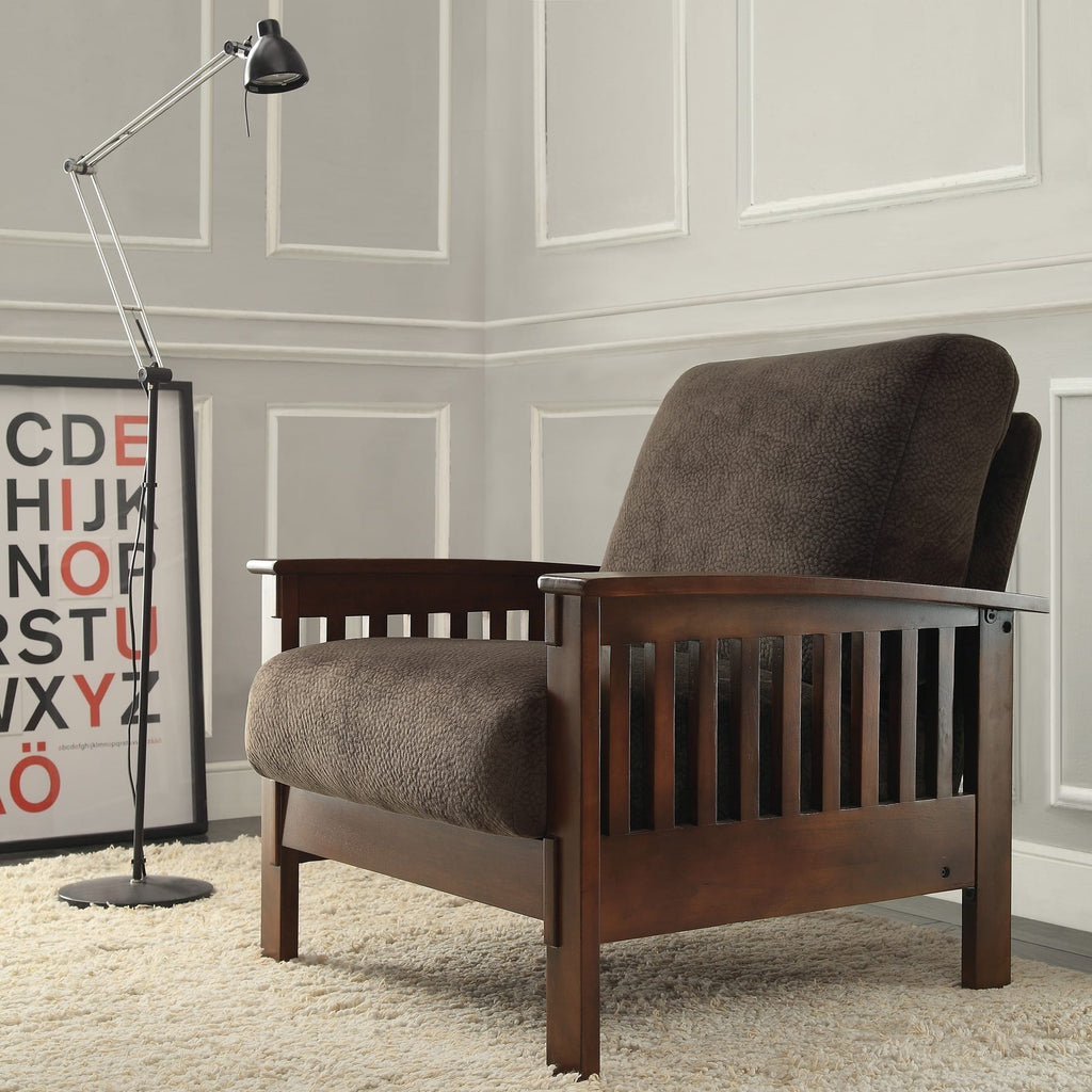 Olive Microfiber Mission Chair M866