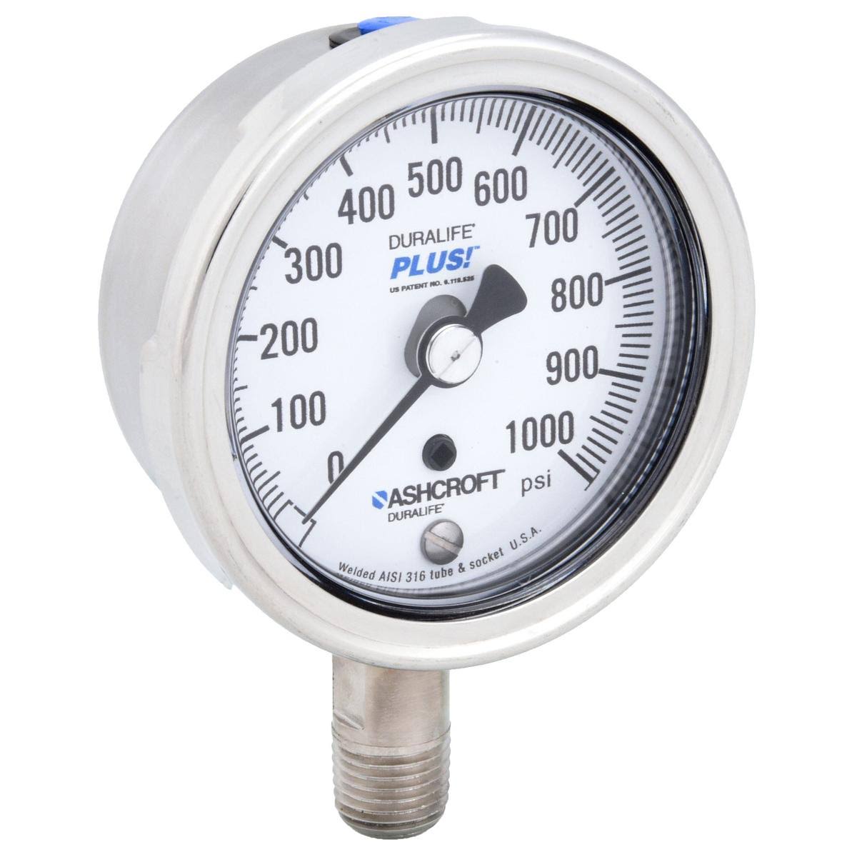 0 to 1000 Psi Pressure Gauge B847835