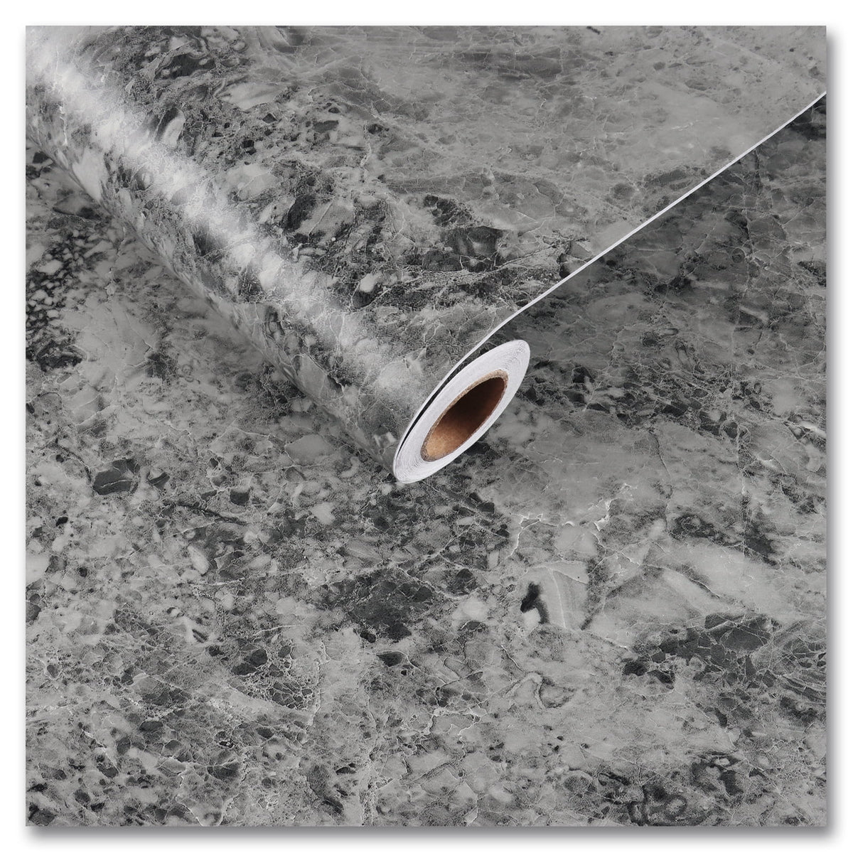 Charcoal Grey Marble Contact Paper Self Adhesive Waterproof Vinyl Wallpaper I440