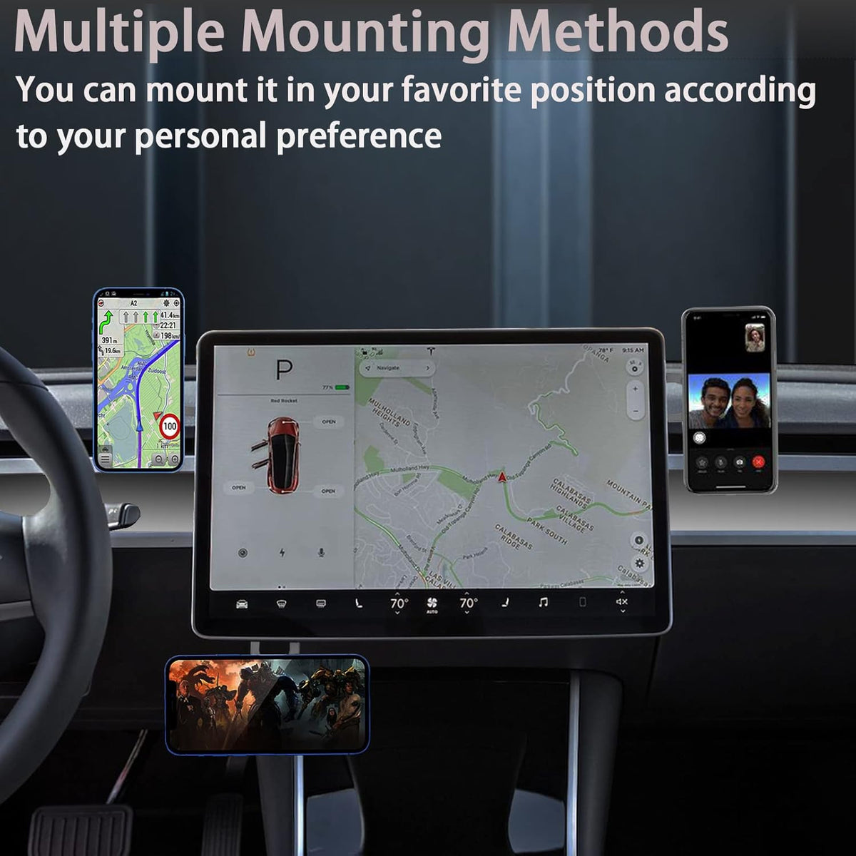 Pack of 2 Magnetic Car Phone Holder Mount X29728