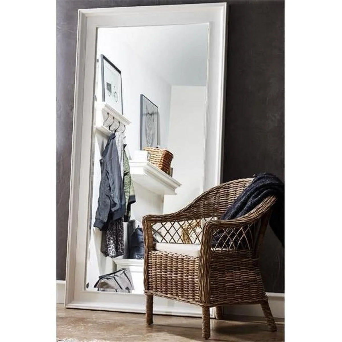 Natural Grey Cross Back Chair W76793
